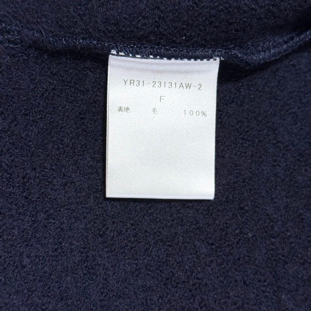 新品✨yori✨ヨリ　圧縮フロントショートプルオーバー　2023AW　ネイビー