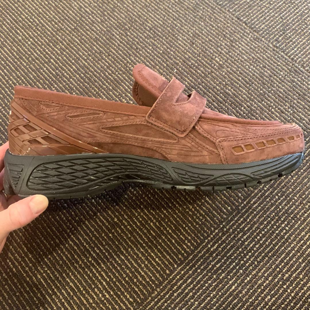 新品級 U1906LNSニューバランス スエード ローファー ブラウン 27cm