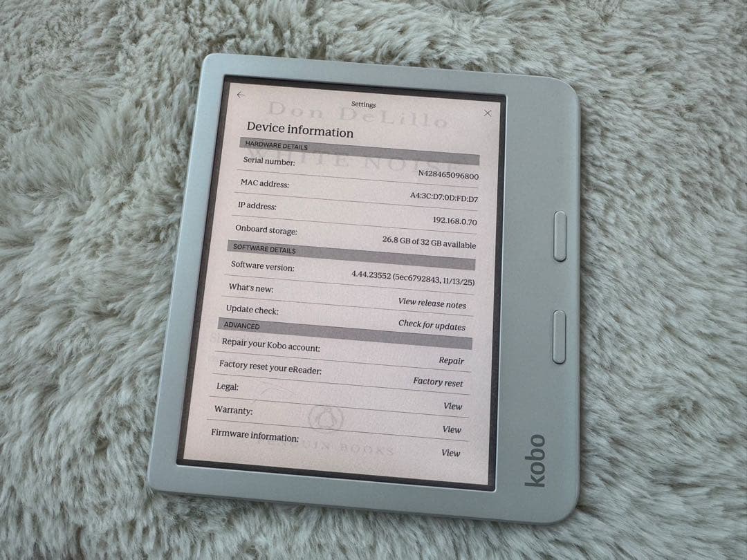 Kobo Color 電子書籍リーダー 本体 ホワイト