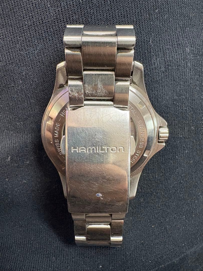 空*人様 HAMILTONカーキキングデイデイト/自動巻腕時計/アナログ/ステン