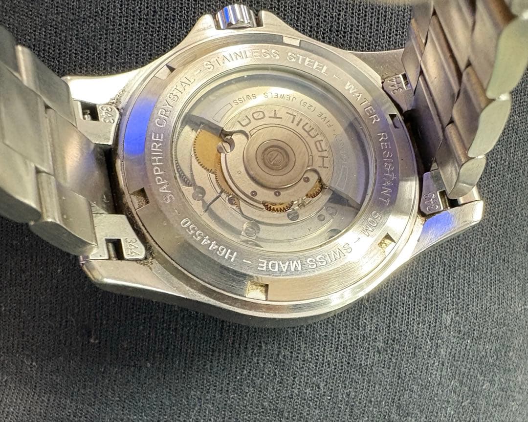 空*人様 HAMILTONカーキキングデイデイト/自動巻腕時計/アナログ/ステン