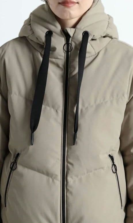 CLOVE フードミドルダウンブルゾン