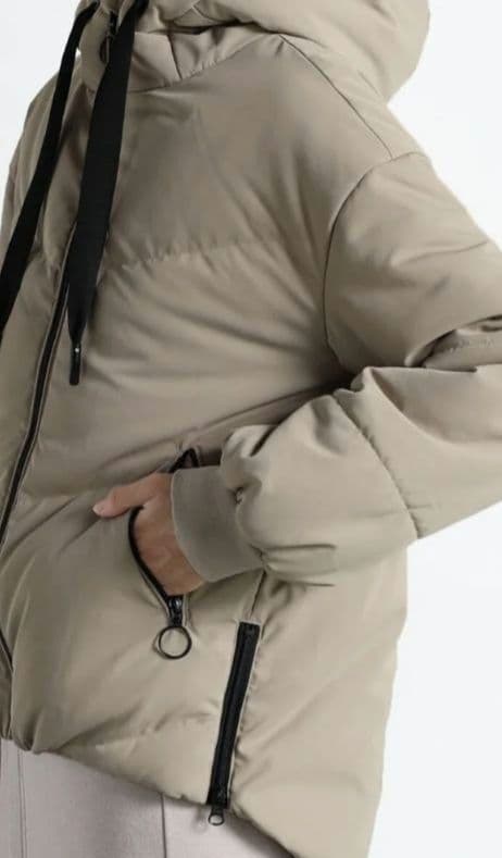 CLOVE フードミドルダウンブルゾン