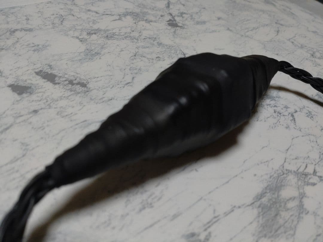 【最新作】420段式カタパルト搭載　4.4mmメス-オス 約38cm 黒　8芯