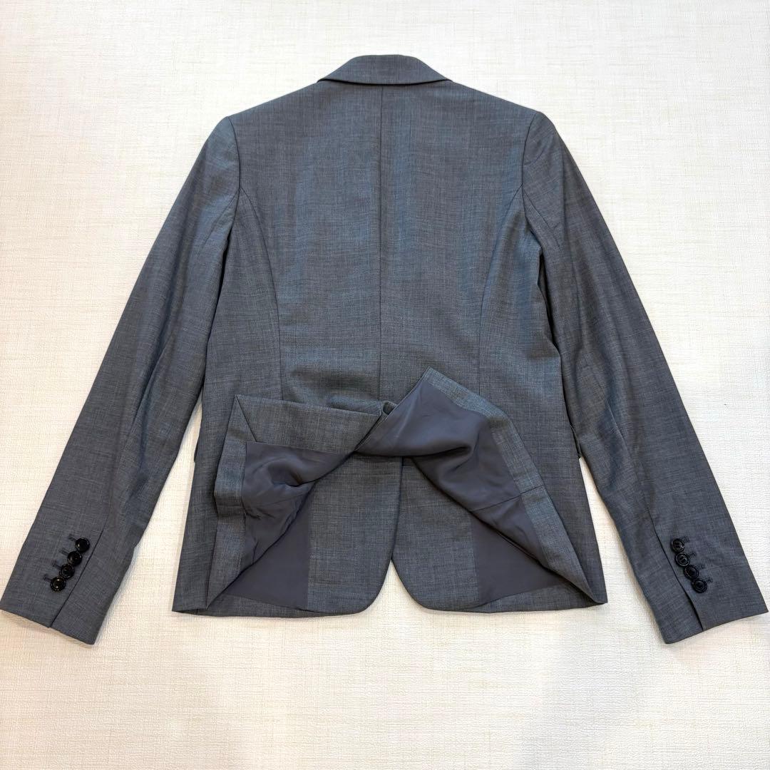 【クリーニング済】theory luxe スーツ　38 グレー　パンツスーツ　M