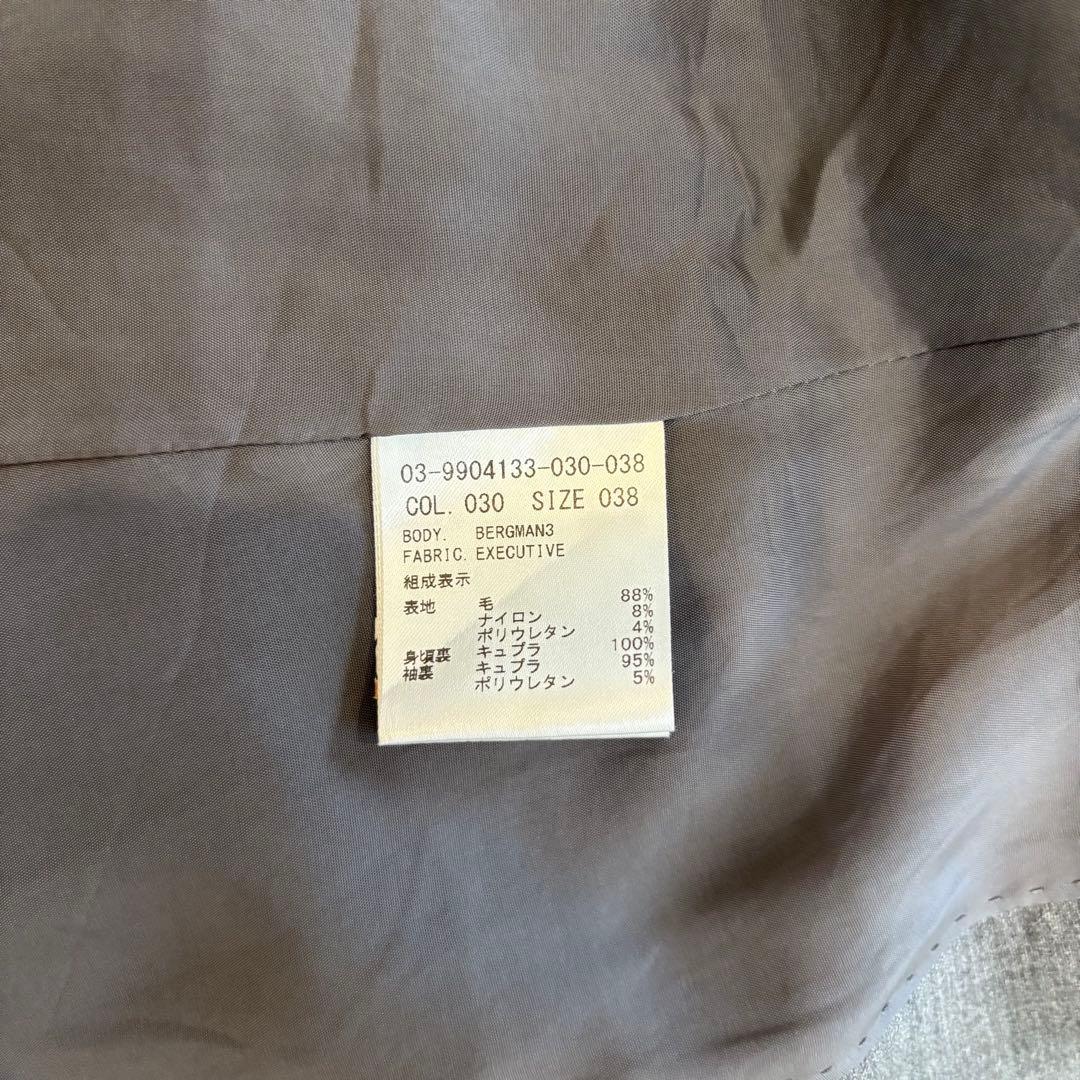 【クリーニング済】theory luxe スーツ　38 グレー　パンツスーツ　M