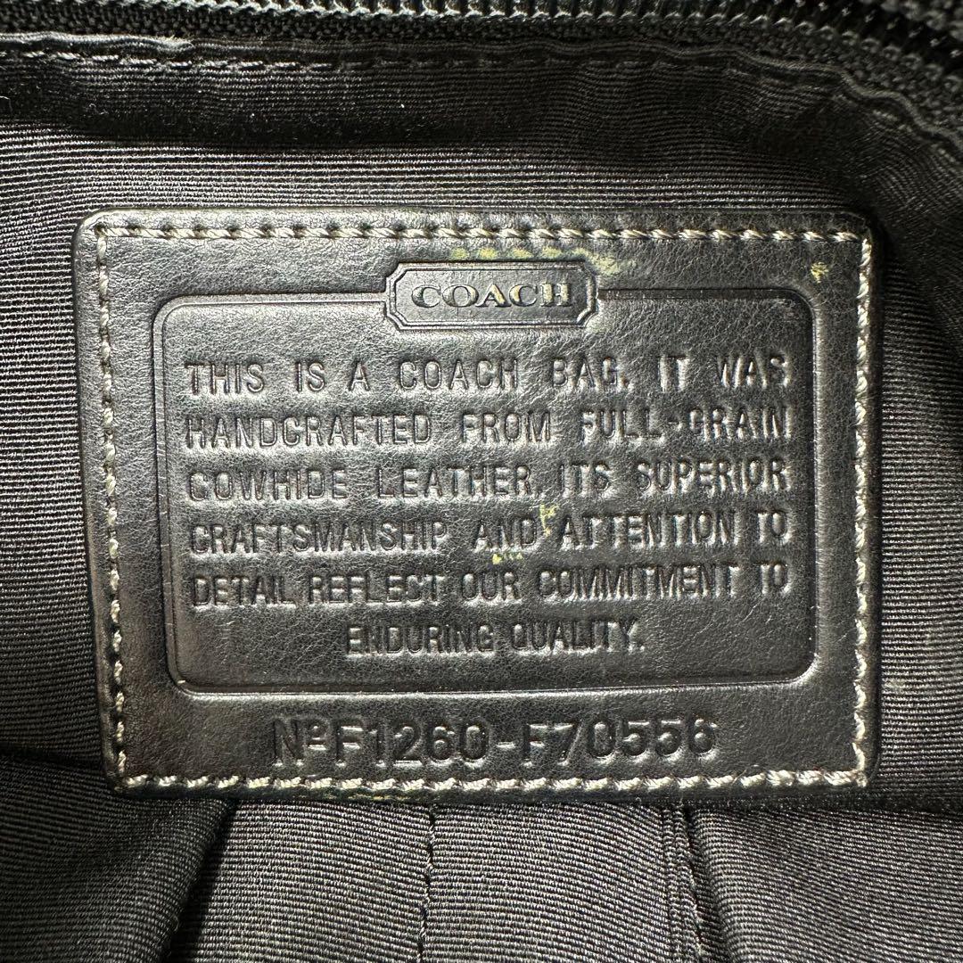 【美品】COACH コーチ ショルダーバッグ メッセンジャー レザー メンズ