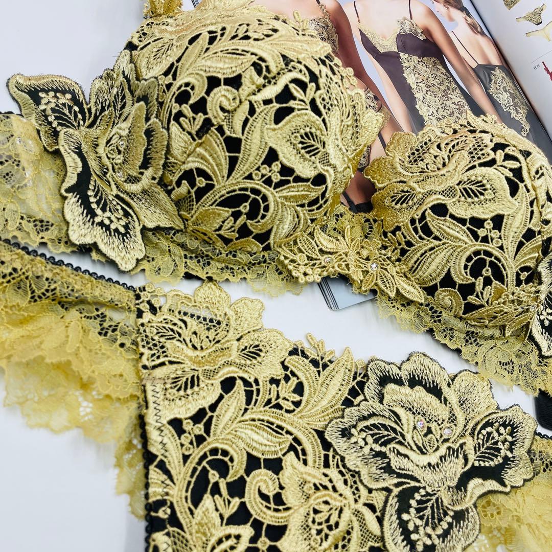 店舗限定！ワコール サルート19Gブラジャー　Tバック　ソングセットF65-M