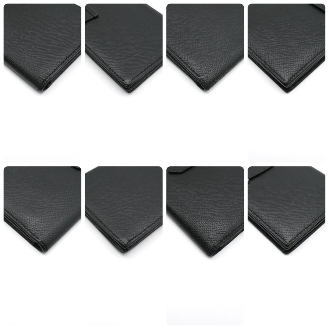 HERMES エルメス 長財布 ヴォーエプソン ベアンスフレ ブラック 2389