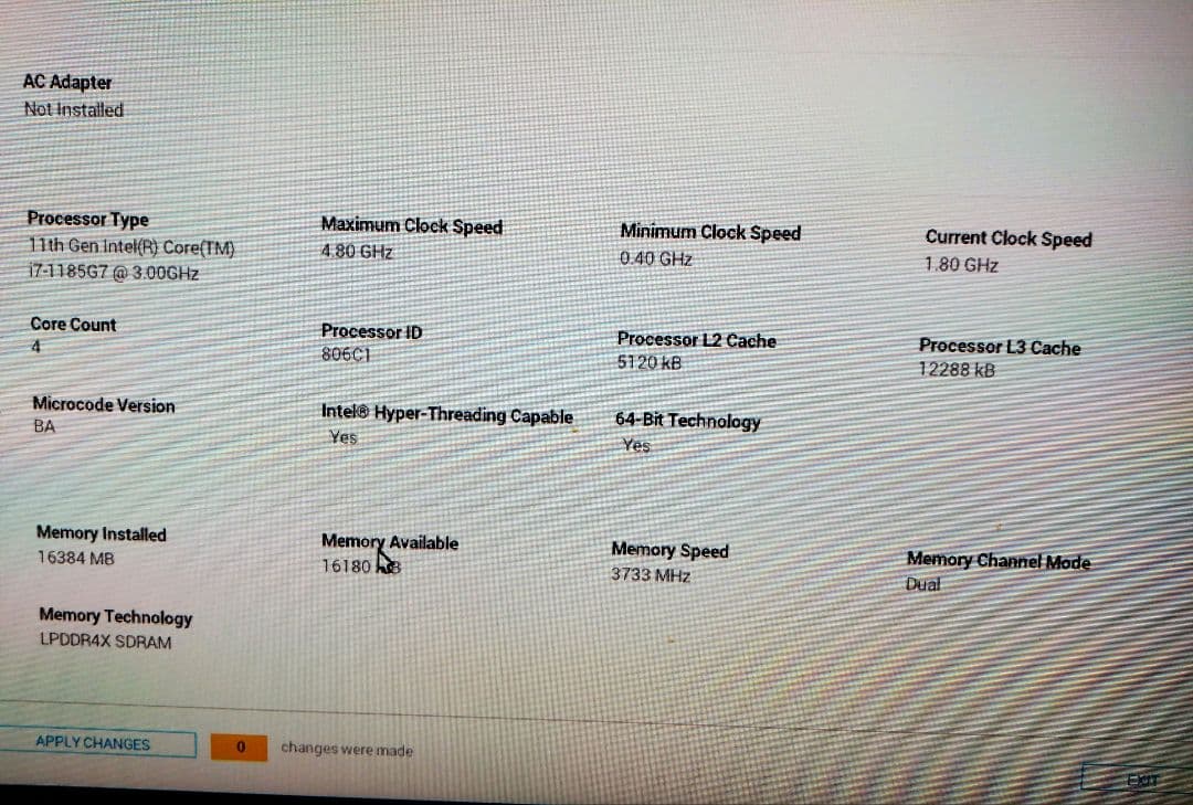 【ジャンク】Latitude 7320［11世代 corei7／MEM16GB］