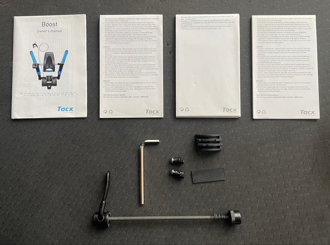 Tacx Boost 室内トレーナー ロードバイク用 負荷調整 マット付