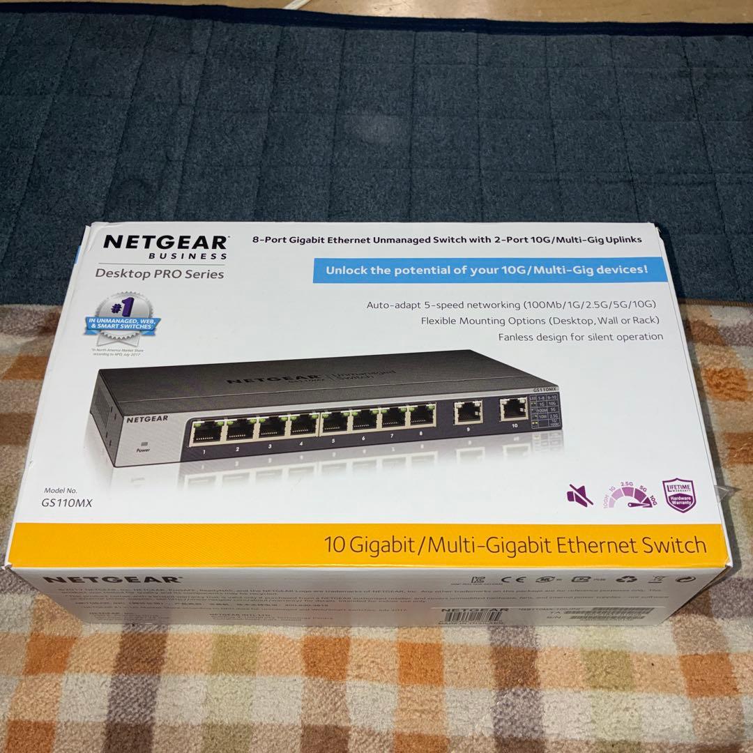 NETGEAR GS110MX 8ポート スイッチングハブ