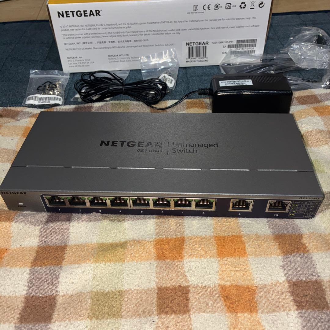 NETGEAR GS110MX 8ポート スイッチングハブ