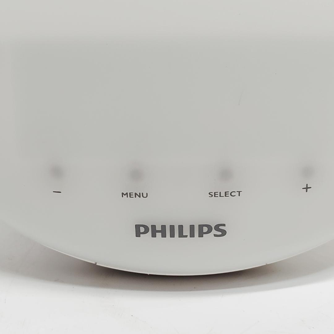 動作品 PHILIPS 目覚まし時計 HF3519 ライト 21年製 ｍ1426