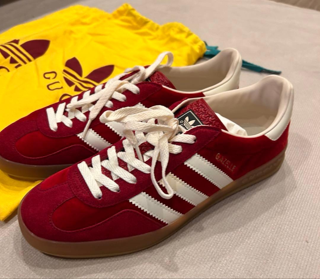新品 GUCCI × adidas GAZELLE RED