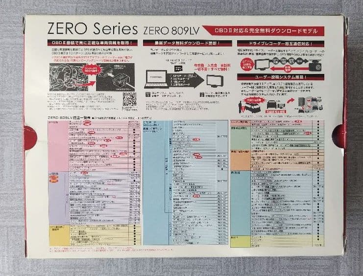 コムテック　ZERO 809LVレーダー探知機