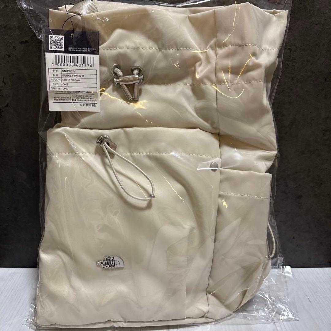 ラスト１点❗️韓国限定✨ ノースフェイス ボニーパック M クリーム 当日発送◎