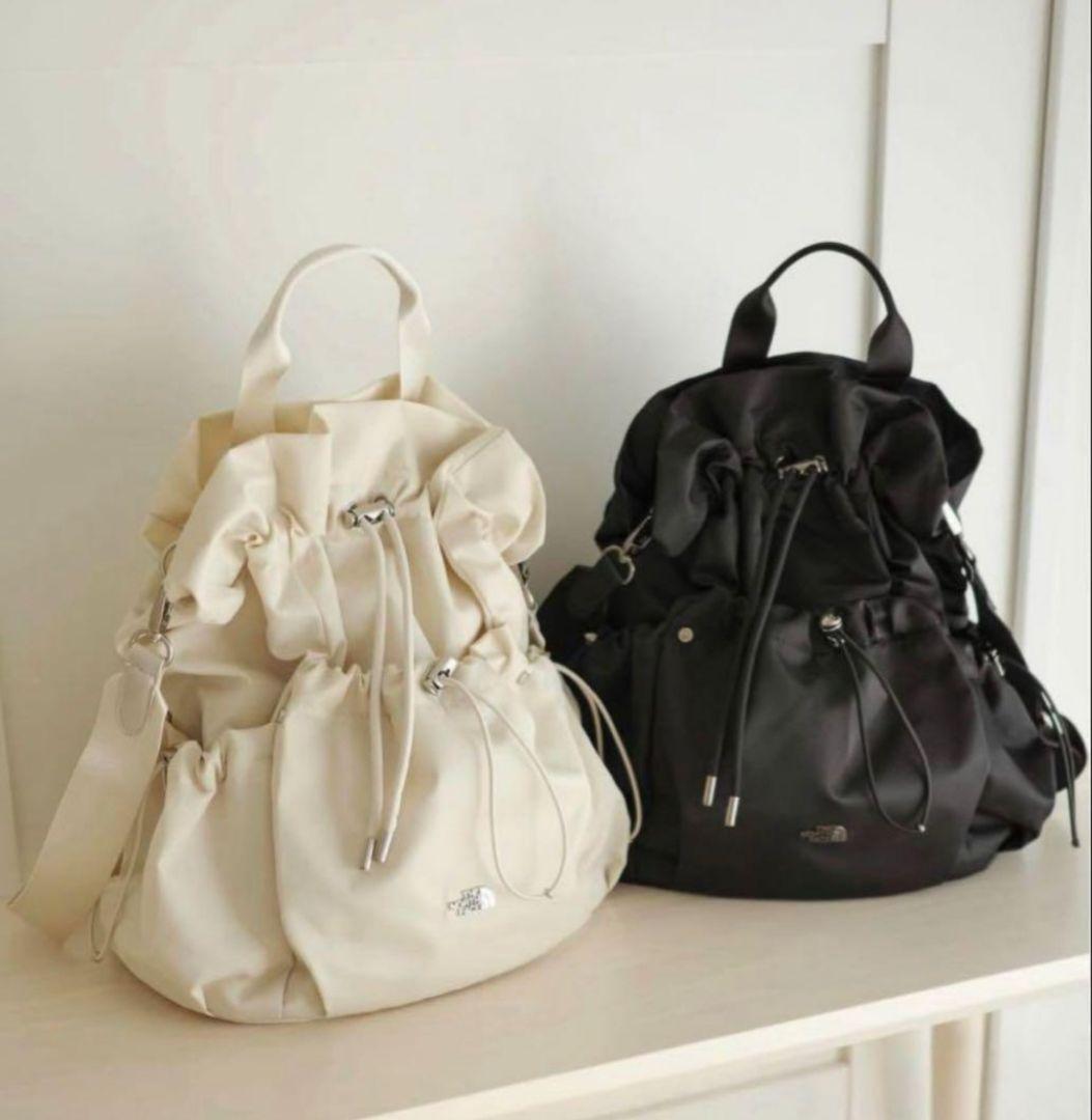 ラスト１点❗️韓国限定✨ ノースフェイス ボニーパック M クリーム 当日発送◎