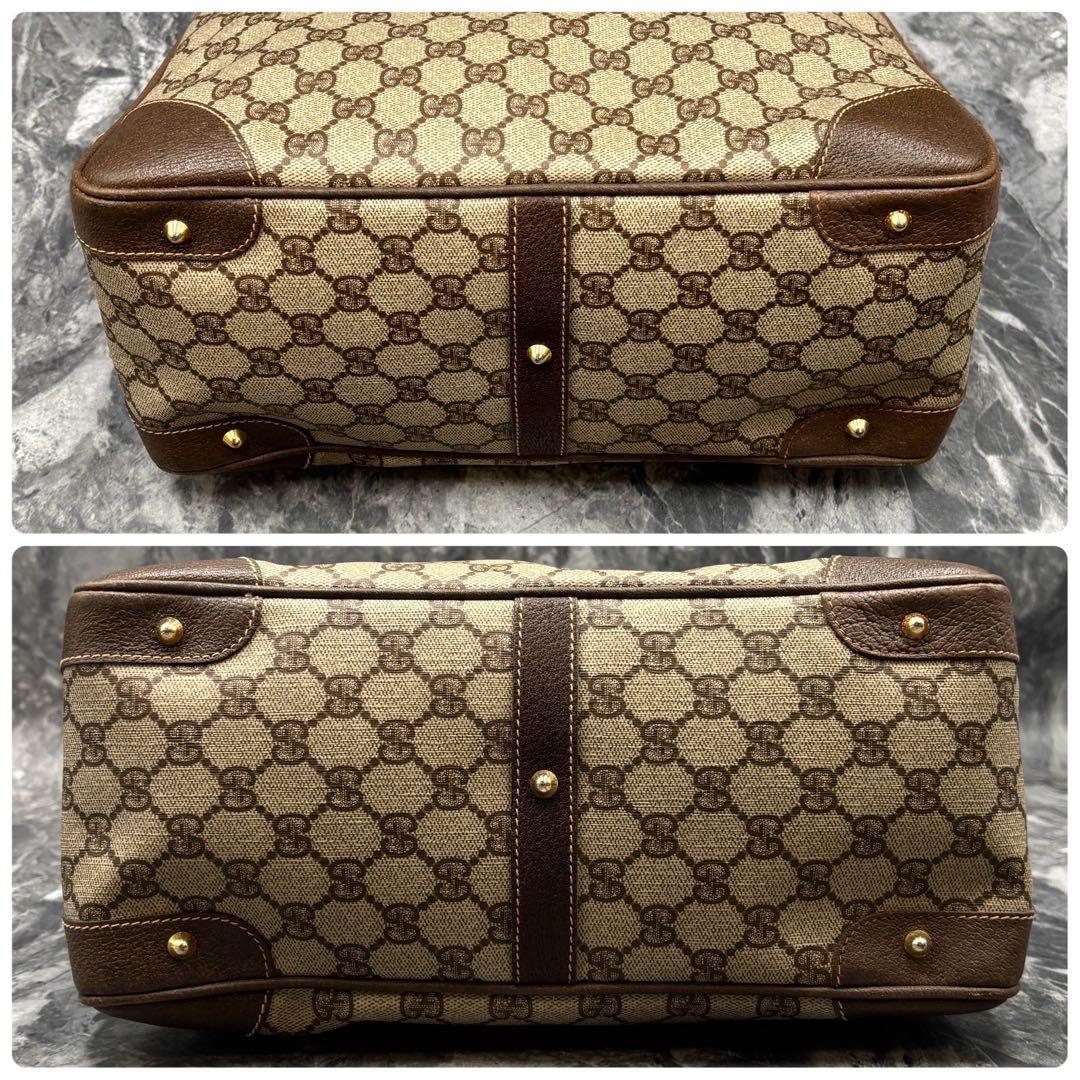 ✨極美品✨GUCCI GG 2way ショルダーバッグ レザー ボストン ロゴ