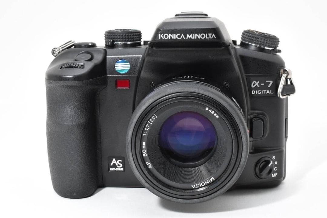 MINOLTA α-7 DIGITAL ボディ AF 50mm F1.7 NEW