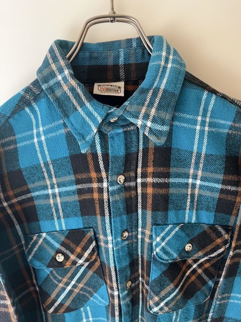 ク*ー様 No.5731 FIVE BROTHER チェックネルシャツ