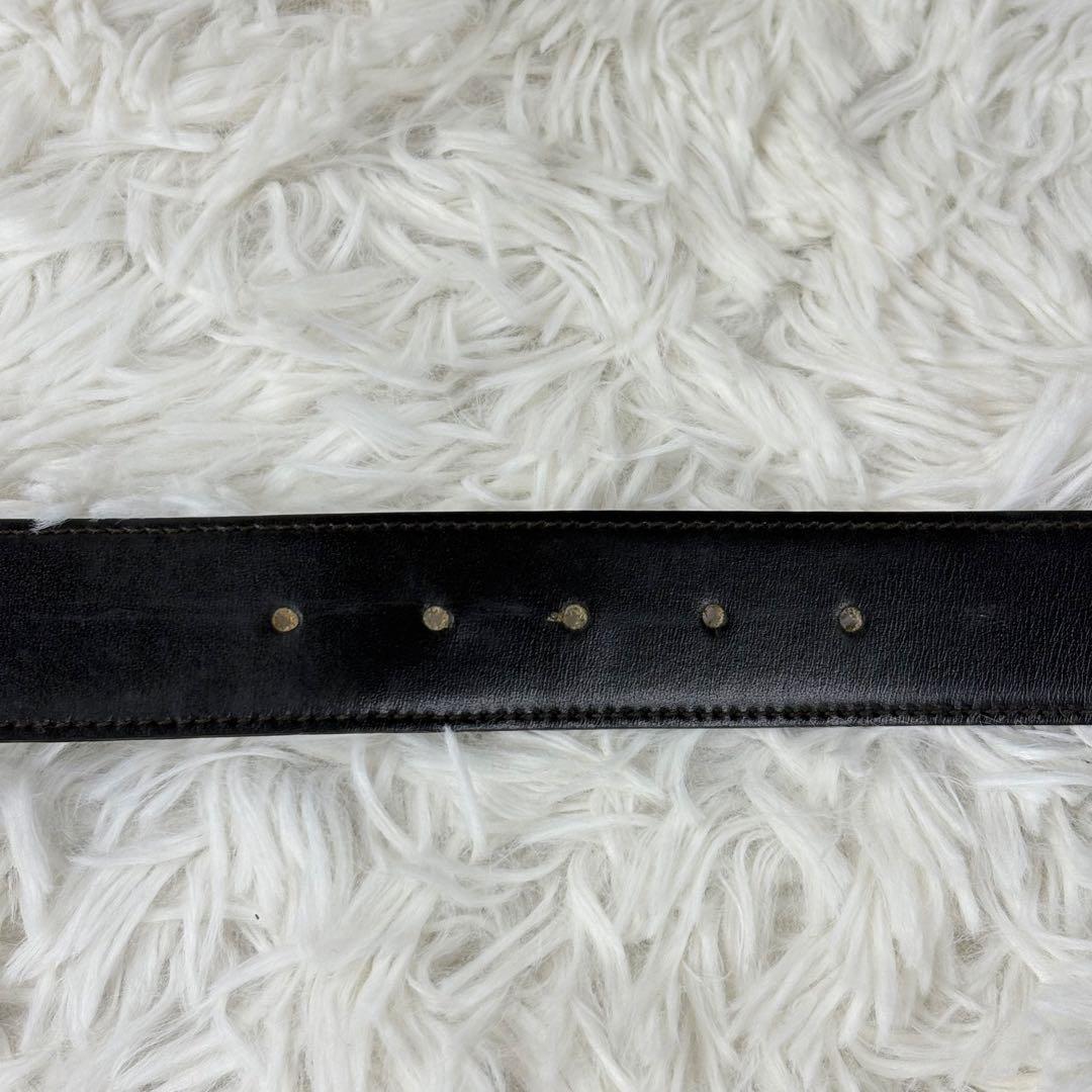 【美品】セリーヌ　CELINE　ベルト　バックル　馬車金具　金　レザー