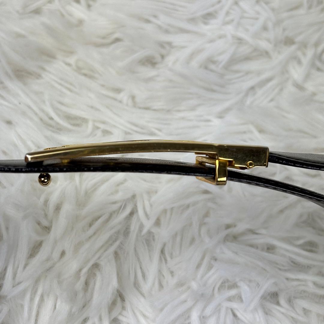 【美品】セリーヌ　CELINE　ベルト　バックル　馬車金具　金　レザー