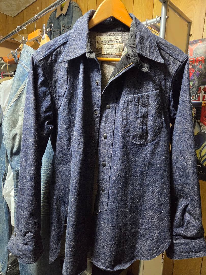 SUGARCANE×Mr.freedom　砂糖黍デニムCPOシャツ