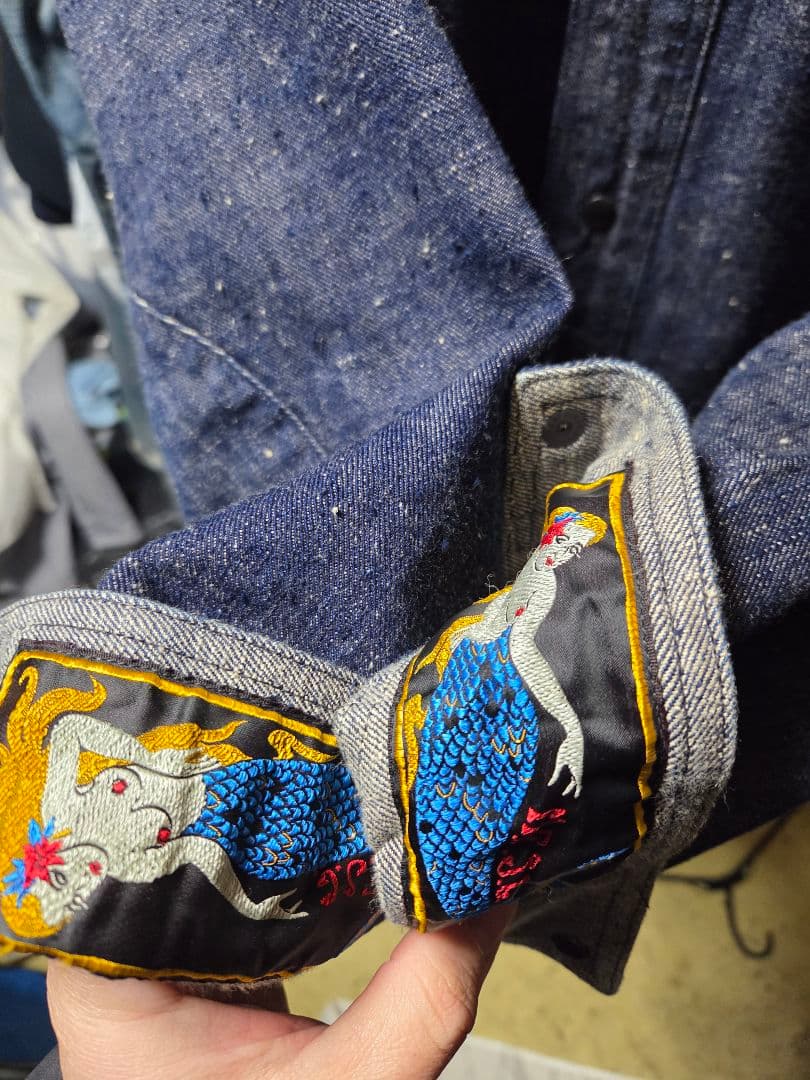 SUGARCANE×Mr.freedom　砂糖黍デニムCPOシャツ