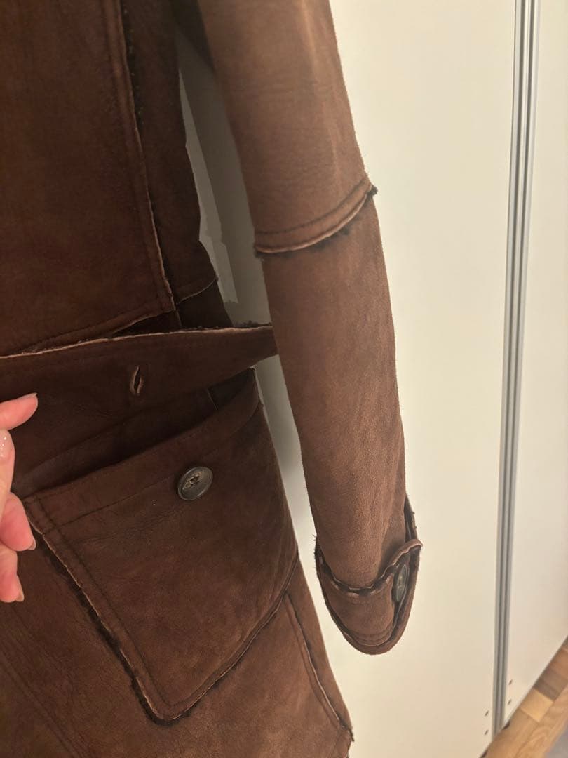 D&G スエードブラウンジャケット Lサイズ（48）