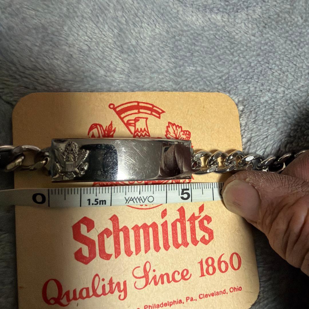 60s US ARMY ヴィンテージ ミリタリー シルバーIDブレスレット