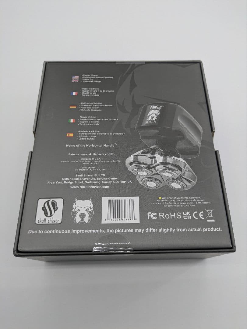 新品 未開封 Skull Shaver Pitbull Gold PRO GX5