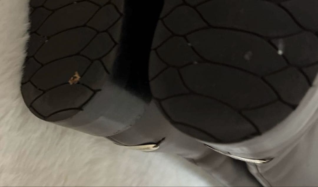 美品　 ジミーチュウ　ライディングブーツ　茶色　レザー　本革　23.5