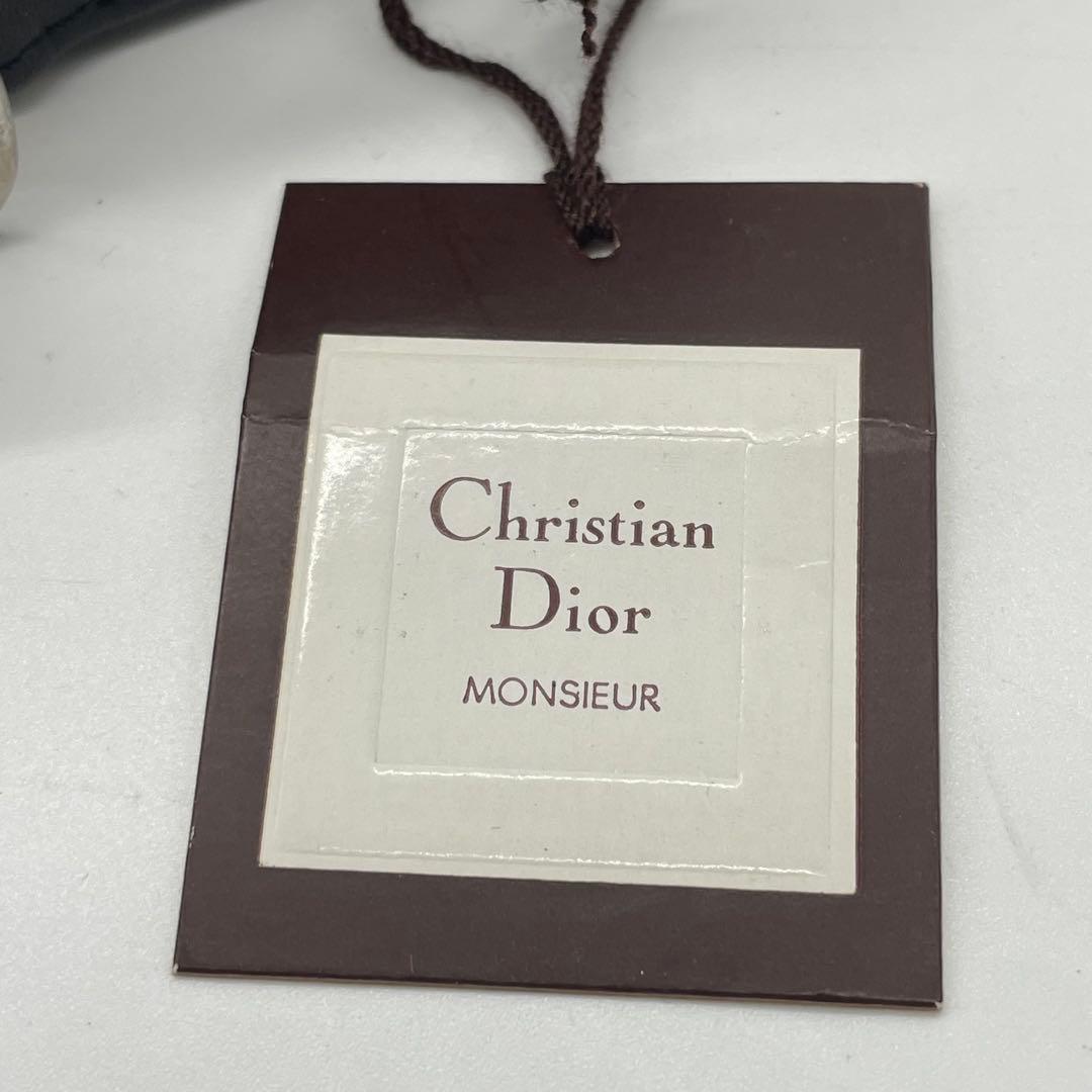 【未使用】 クリスチャンディオール　ベルト　レザー　メンズ