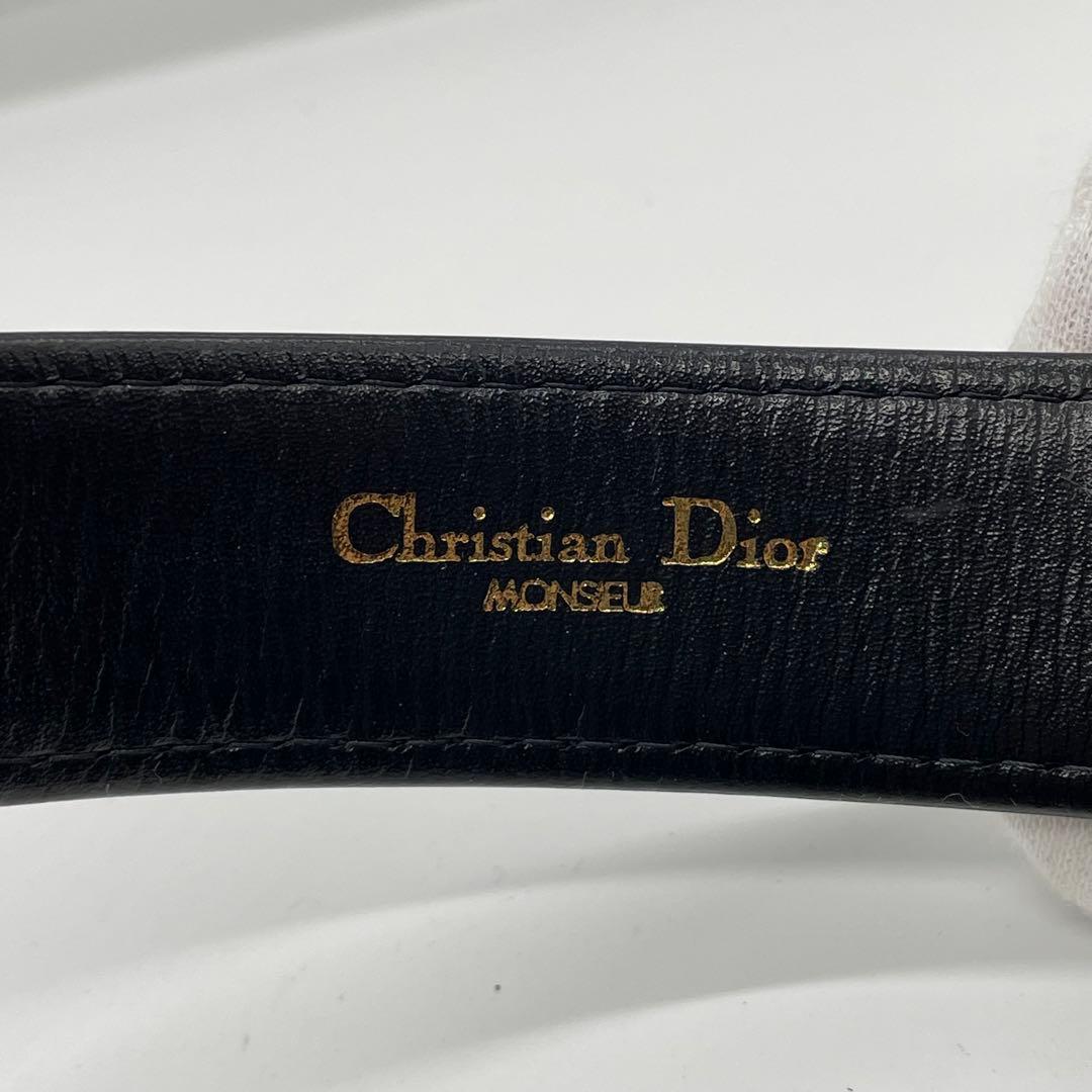 【未使用】 クリスチャンディオール　ベルト　レザー　メンズ