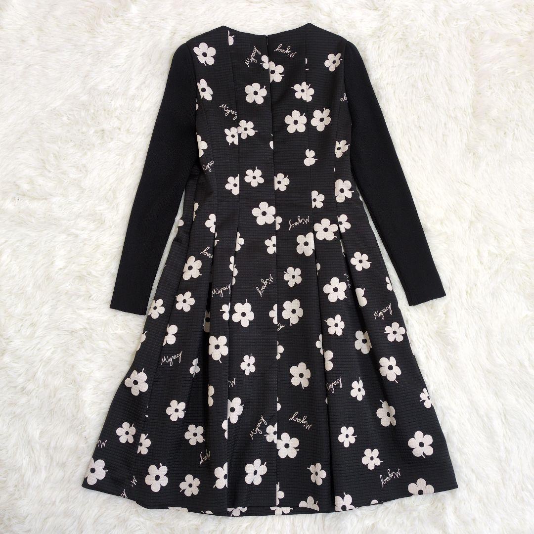 美品　現行　M'S GRACY　カメリア　ワンピース　ジャガード　雑誌掲載