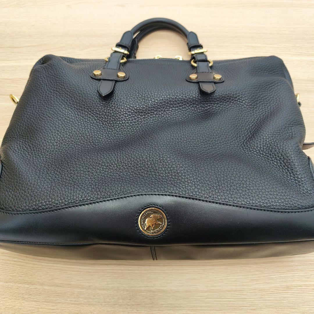 M*I様 HUNTING WORLD ブラック ビジネスバッグ