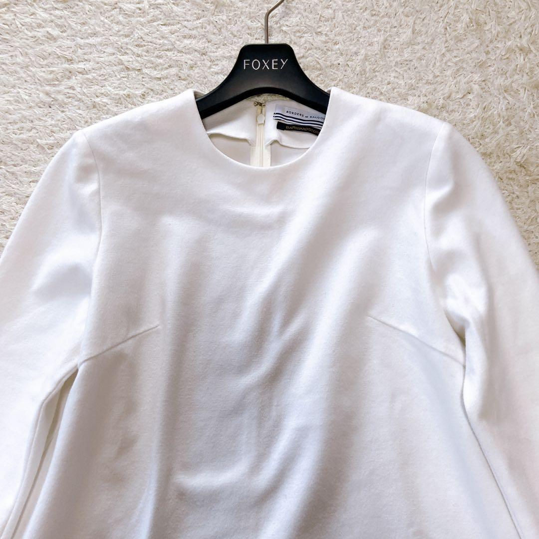 ボーダーズアットバルコニー　フリルスリーブブラウス カットソー　0size