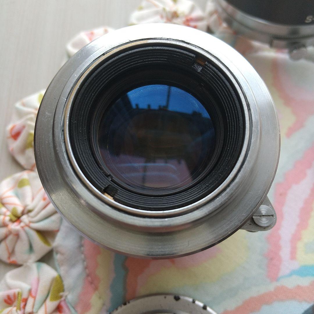 CANON-L 50mmF1.8オールクロームタイプ純正メタルフード付き