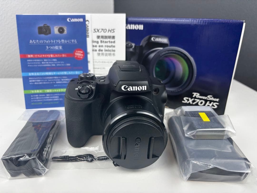 【新品展示品】Canon PowerShot SX70HS 本体　付属品あり
