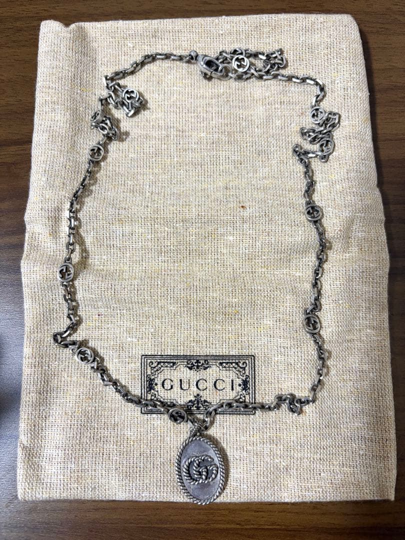 星野源！！GUCCI メンズ シルバーネックレス