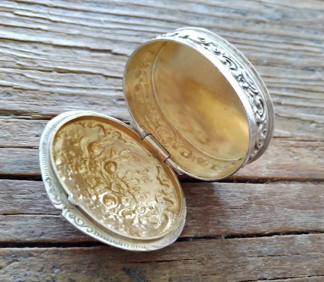 835 Sterling Silver Pill Box シルバーピルケース