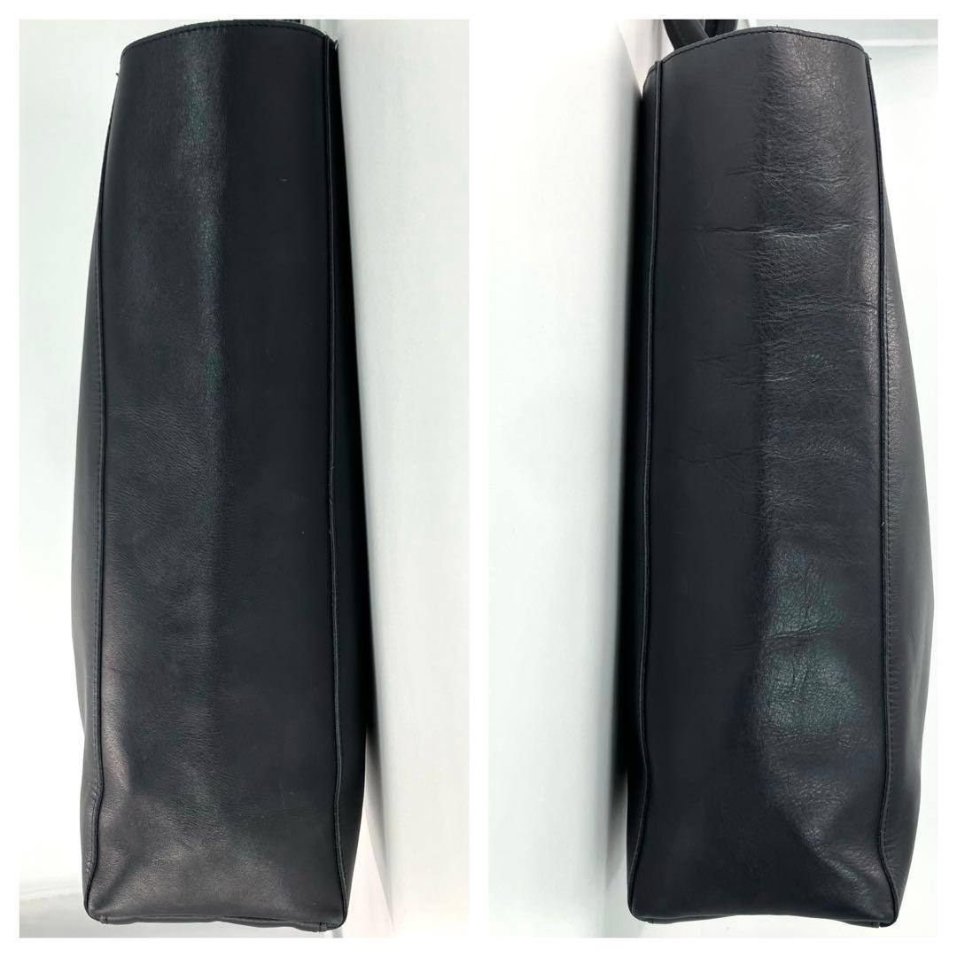 【良品】マーガレットハウエル ソフトレザートートバッグ 本革 A4 大容量