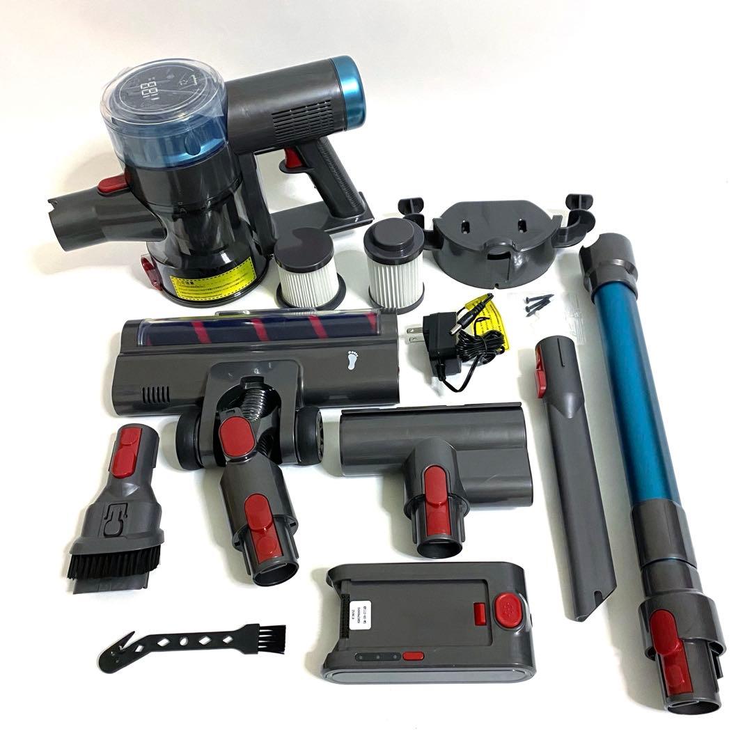 掃除機 コードレス 75Kpa 強力吸引 60 連続稼働 自立式 サイクロン