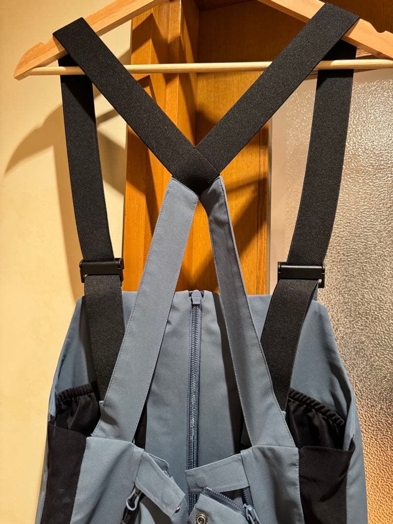 unfudge アンファッジ　GENTLE BIB PANTS ブルーグレー