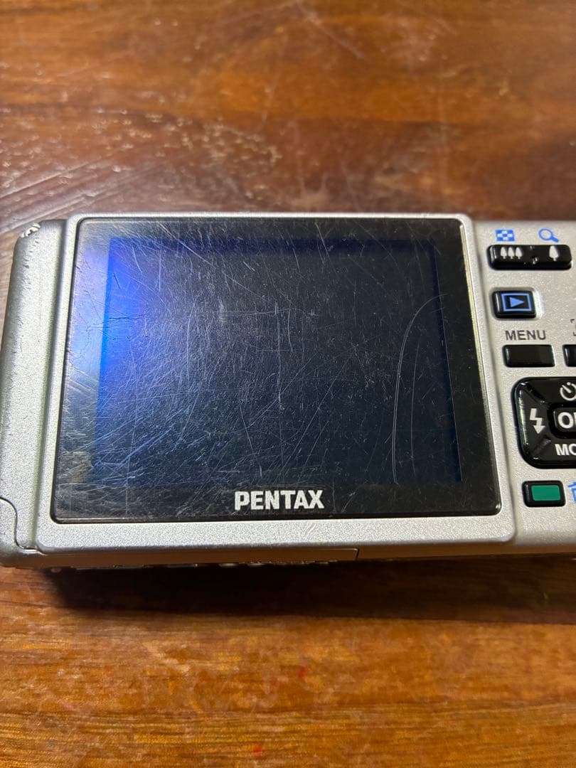 【防水カメラ】PENTAX optio W80 レッド 動作確認済 充電器有り