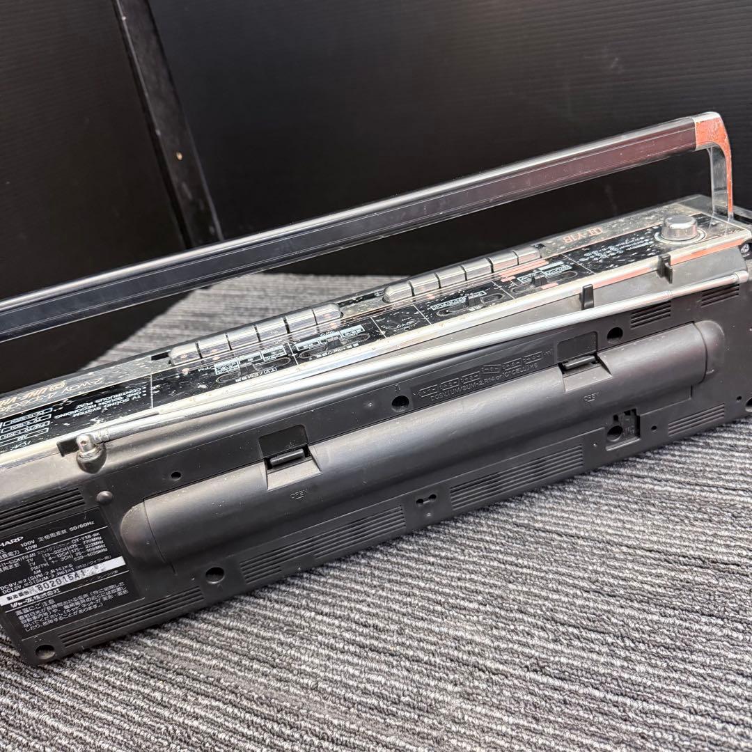 当時物｜SHARP シャープ ステレオダブルカセット QT-Y18-BK レトロ