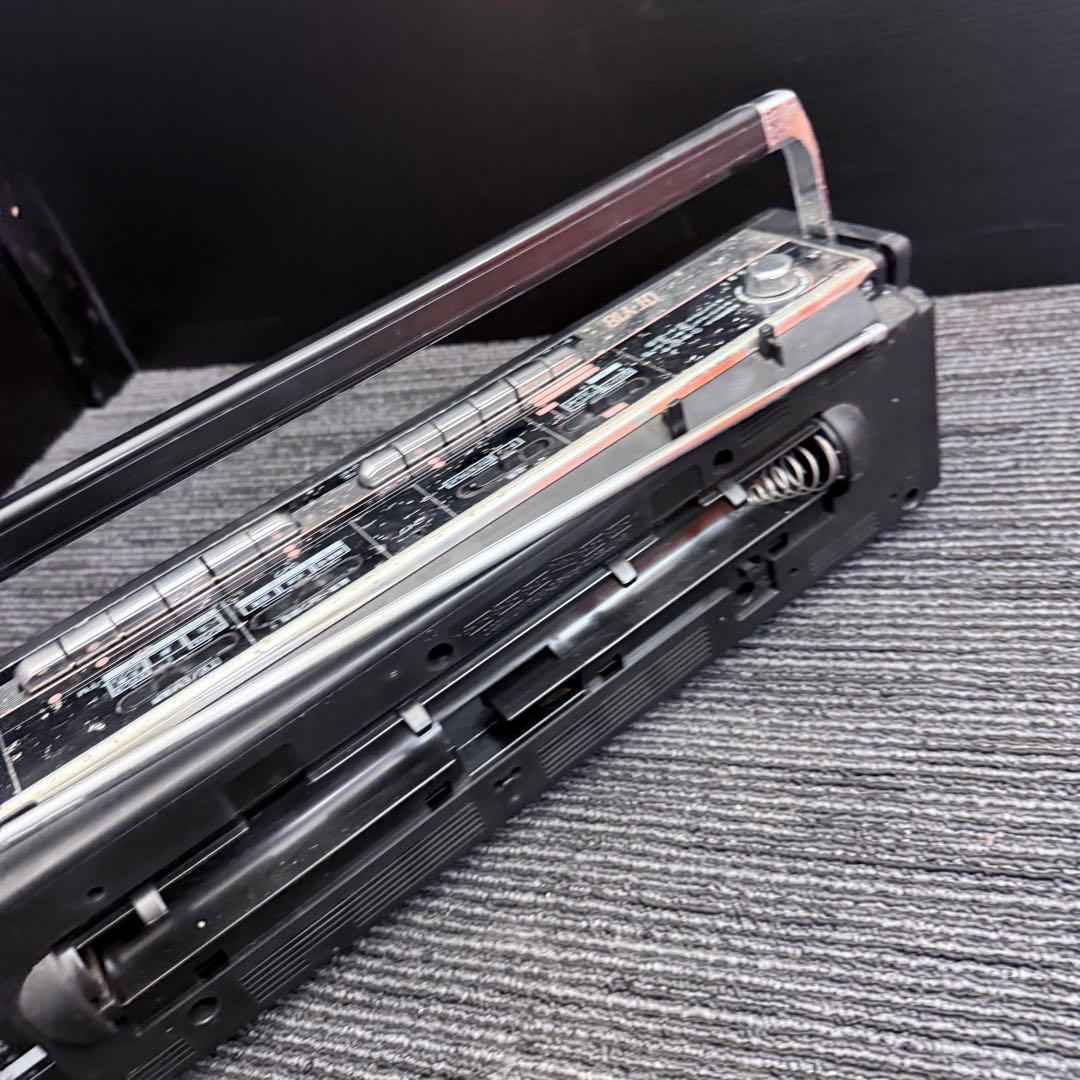 当時物｜SHARP シャープ ステレオダブルカセット QT-Y18-BK レトロ