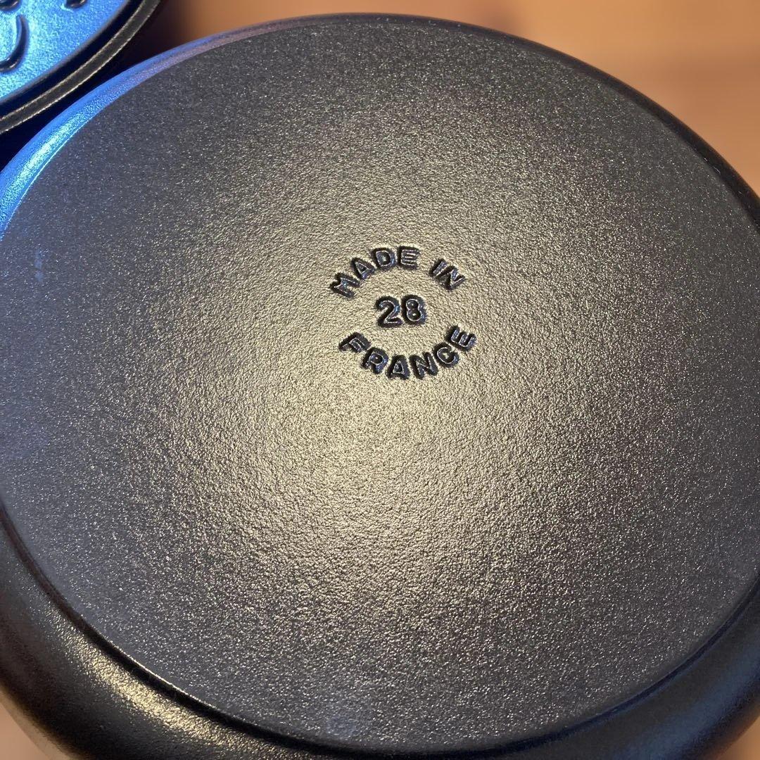 STAUB 鋳鉄 両手鍋 28センチ黒