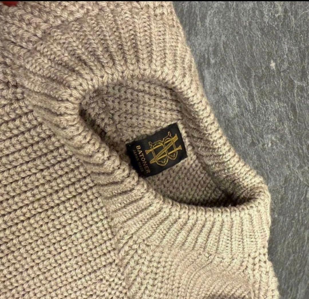 【極美品】BATONER ベージュ ニットセーター